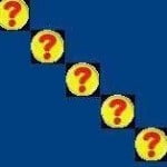 Picture of a row of question marks