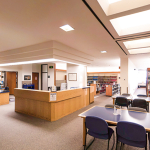 View inside the Edmonton location of Alberta Law Libraries at the Edmonton Courthouse.